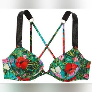"Various Sizes" VS Swim Shine Strap Bombshell Bikini Top TROPICAL